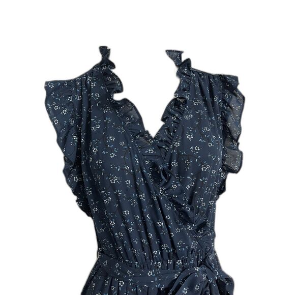 Kate Spade Out West Wild Rose Ruffle Flutter Wrap Dress Size 4 EUC - Picture 4 of 12